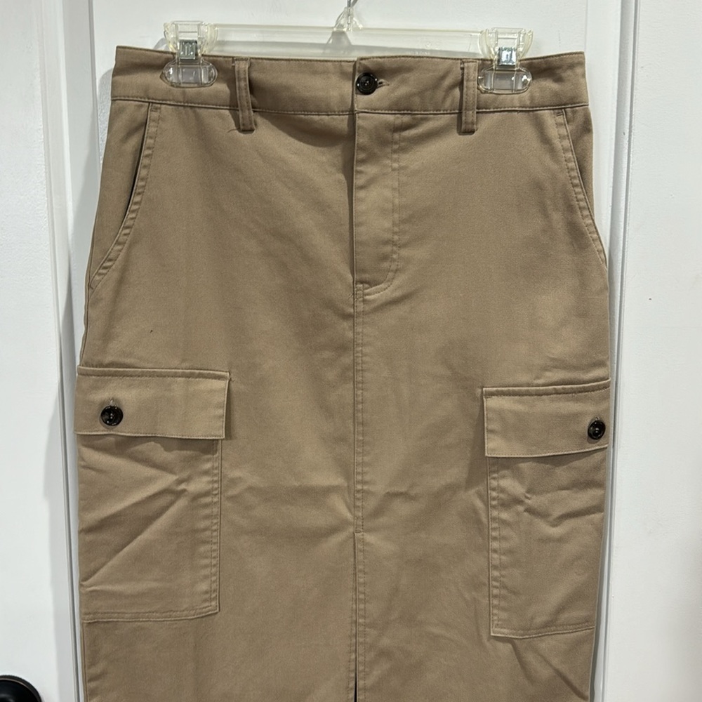 *NEW* JASON WU CARGO COTTON MAXI SKIRT - Picture 2 of 6
